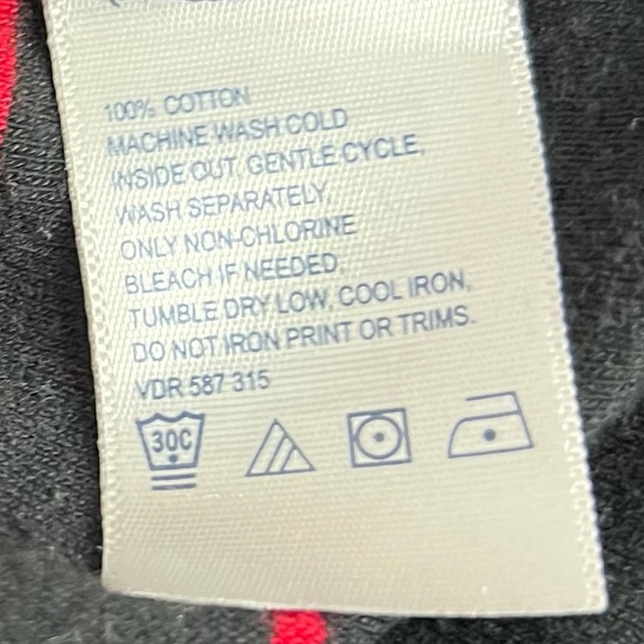 Nautica sweater toggle buttons black and red striped collared pull over hoodie - Picture 6 of 6